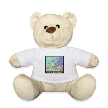 Reisekarte Europa - Teddy - Weiß - Vorne