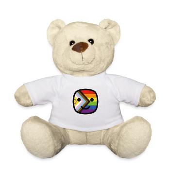 Always Smile Proudly! - Progress Pride Edition - Teddy Bear - white - Front