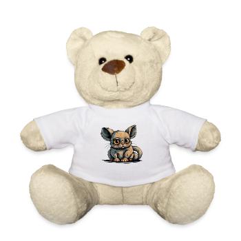 Mikili le streum - Nounours - blanc - Devant