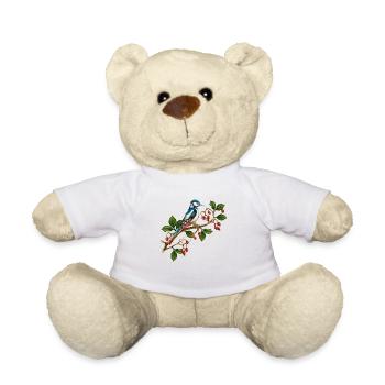 Bunter Vogel - Teddy - Weiß - Vorne