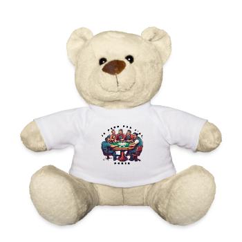 Je peux pas j'ai poker - Nounours - blanc - Devant