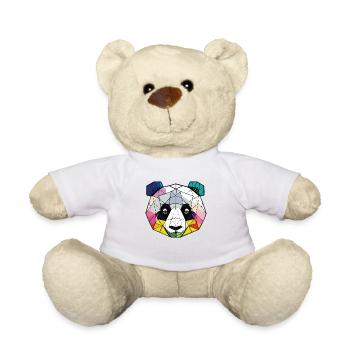 Panda art nouveau - Nounours - blanc - Devant