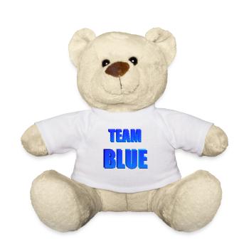Team Blue - Teddy Bear - white - Front