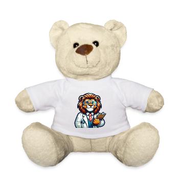 Cute Lion Scientist - Teddy - Weiß - Vorne