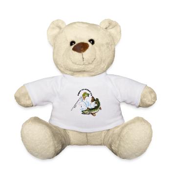 Angeln ist einfach toll - Teddy - Weiß - Vorne