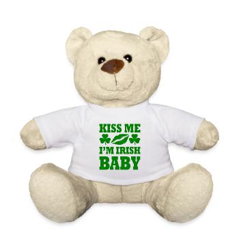 kiss me im irish baby - Teddy - Weiß - Vorne