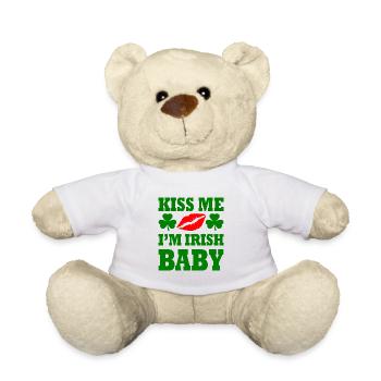 kiss me im irish baby - Teddy - Weiß - Vorne