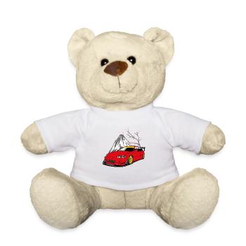 Car with mountain - Teddy - Weiß - Vorne