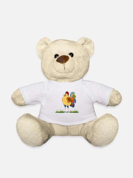Coq - Nounours - blanc