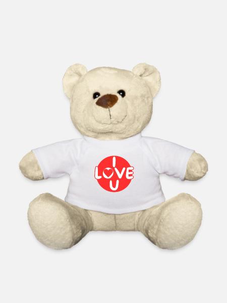 Liebeserklärung an das Paar - Teddy - Weiß