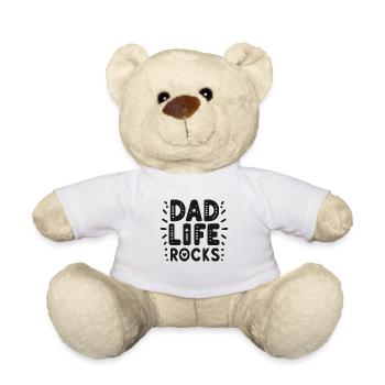 La vie de papa est géniale - Nounours - blanc - Devant