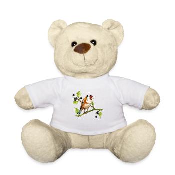 Bunter Vogel - Teddy - Weiß - Vorne
