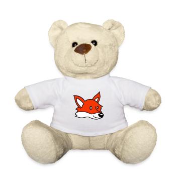 Fox Red Fox Wild Animal Clever Forest Inhabitants - Teddy Bear - white - Front