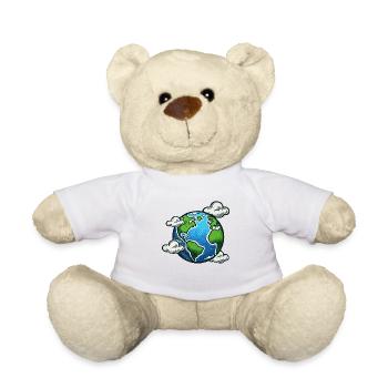 earth - Teddy Bear - white - Front