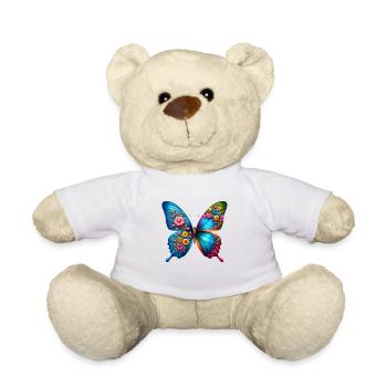 Colorful Butterfly Nature Inspired Summer Vibes - Teddy Bear - white - Front