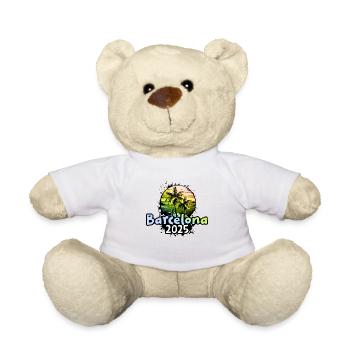 Barcelona 2025 Holiday Palms - Teddy Bear - white - Front