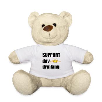 Support day drinking - Teddy - Weiß - Vorne