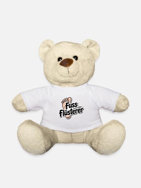 Fuß Flüsterer – Lustiger Fußpflege Spruch - Teddy - Weiß