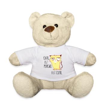 Chat fou le cadeau sucré pour les amis chats - Nounours - blanc - Devant