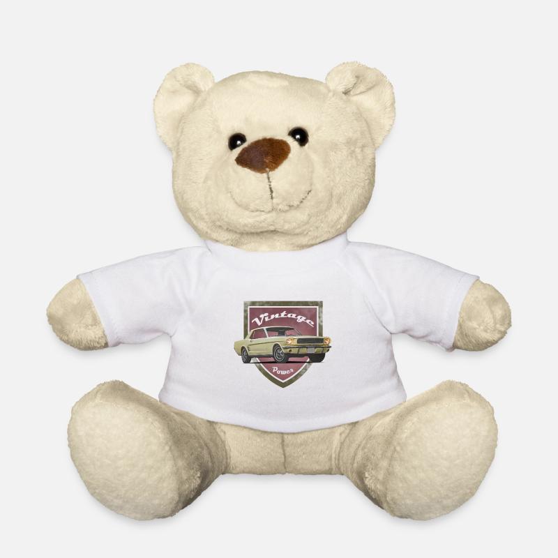 FoMu Vintage shield NoLogo 2 - Teddy - Weiß