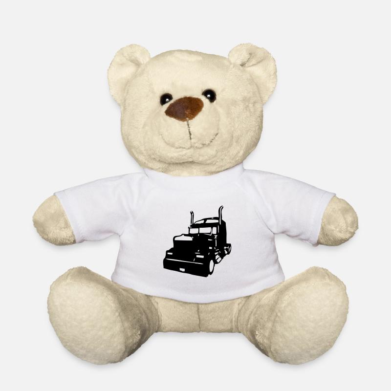 camion americain - Nounours - blanc