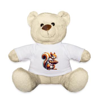 American Football Squirrel Nuts Animal Lover - Teddy Bear - white - Front