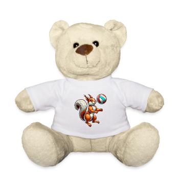Joueur de volley-ball Squirrel Nuts Animal Love - Nounours - blanc - Devant