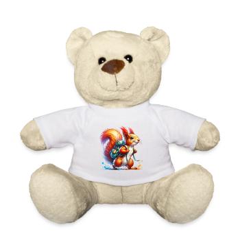 Wandern Natur Eichhörnchen Nüsse Tierliebe - Teddy - Weiß - Vorne
