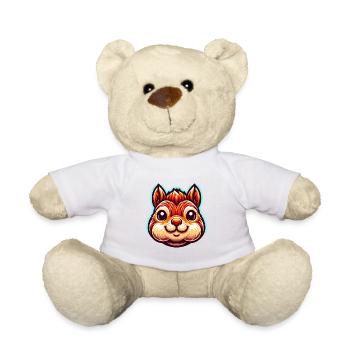 Cute Squirrel Nuts Animal Lover Design - Teddy Bear - white - Front
