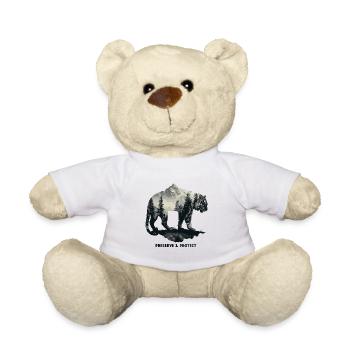 Préserver et protéger Tigre Chat sauvage Jungle Predator - Nounours - blanc - Devant