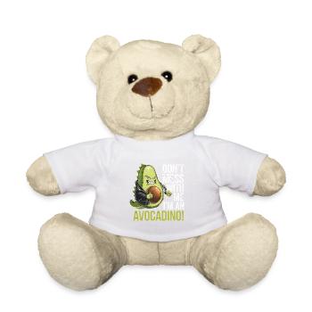 Don't Mess With Me I'm An Avocadino - Teddy Bear - white - Front