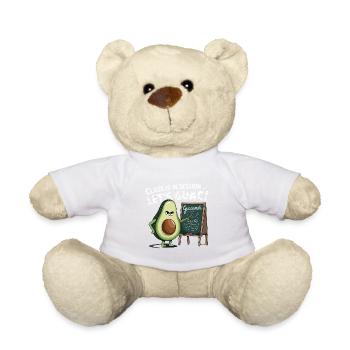 Avocado Class: Let's Make Guacamole - Teddy Bear - white - Front