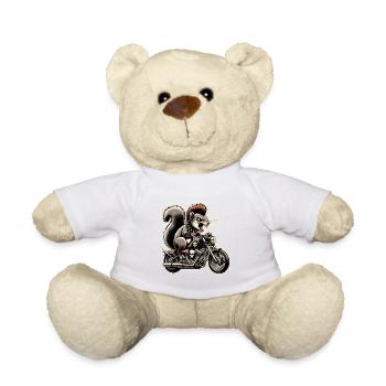 Motorrad Gurken Abenteuer Freiheit - Teddy - Weiß - Vorne