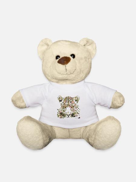 Portrait eines großen Leoparden - Teddy - Weiß