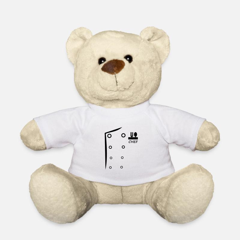 Chefkoch, Chef, Koch - Teddy - Weiß