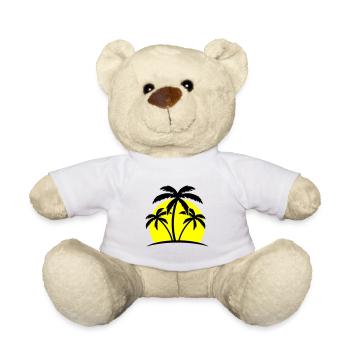 palmiers de plage - Nounours - blanc - Devant