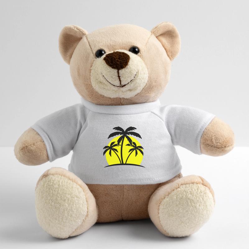beach palm trees Teddy Bear