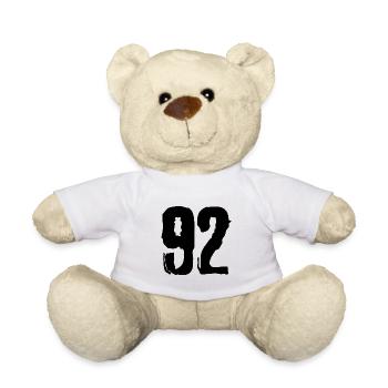 92 Zahl Trikot - Teddy - Weiß - Vorne