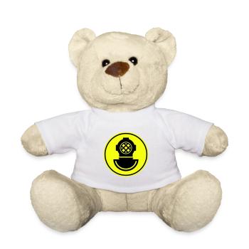 Diver helmet apnea - Teddy Bear - white - Front