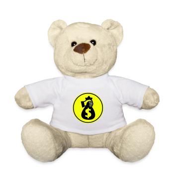 Money Money silhouette - Teddy Bear - white - Front