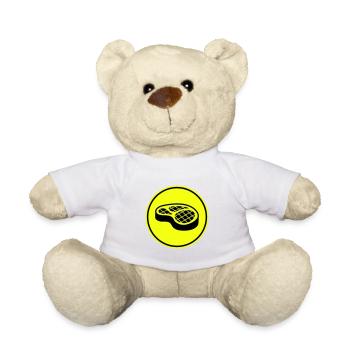 Symbole du steak de viande - Nounours - blanc - Devant