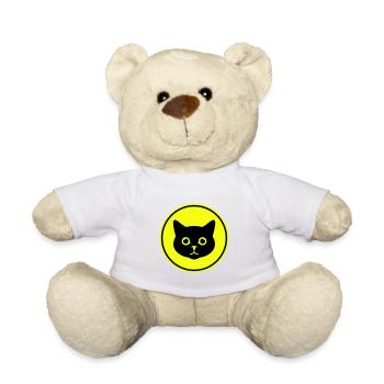 Katze Kopf - Teddy - Weiß - Vorne