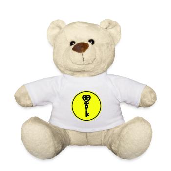 Mariage clé du cœur - Nounours - blanc - Devant