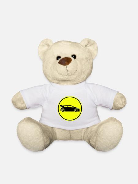 Auto Rennfahrer - Teddy - Weiß