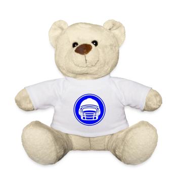 Football Helm - Teddy - Weiß - Vorne