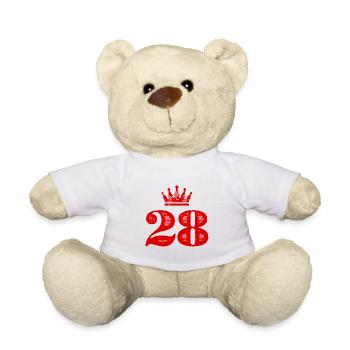 28 Nombre Couronne - Nounours - blanc - Devant