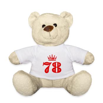 78 Couronne numérique - Nounours - blanc - Devant
