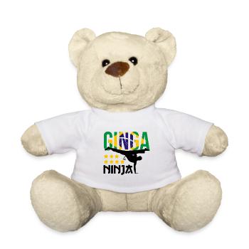 Dicton de danse afro-brésilienne pour la Capoeira - Nounours - blanc - Devant