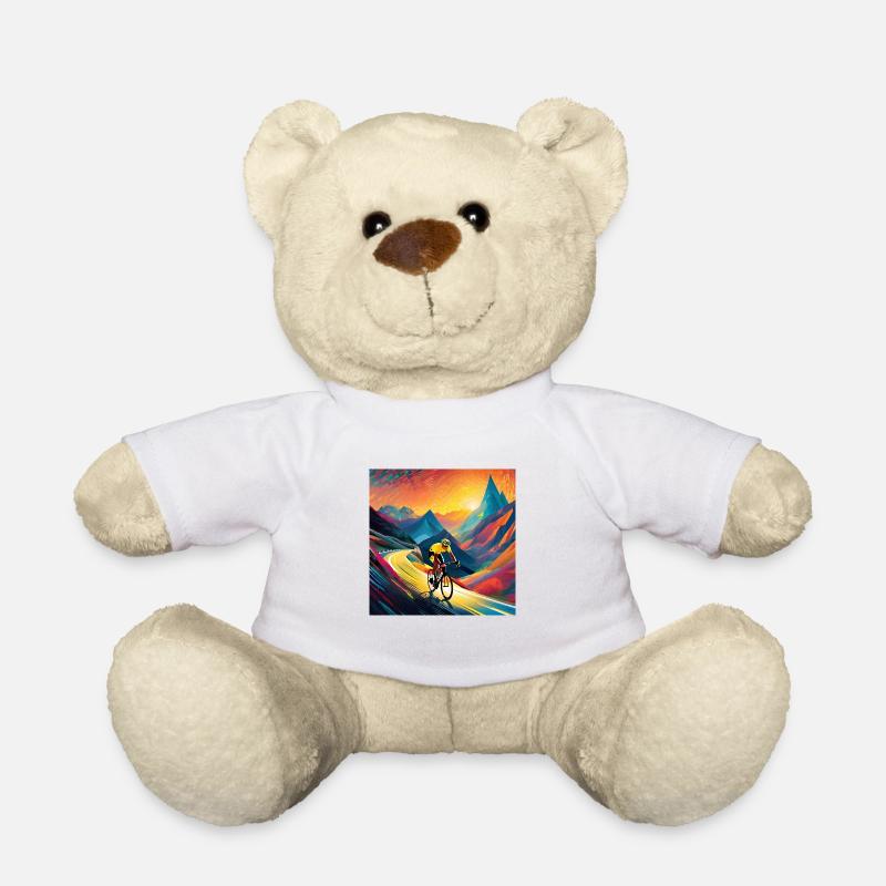 Euphoric Ascent: Chasing the Yellow Dream - Teddy Bear - white