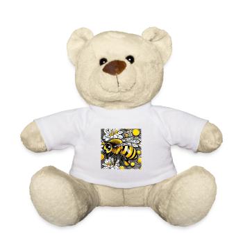 Niedliche Biene - Teddy - Weiß - Vorne